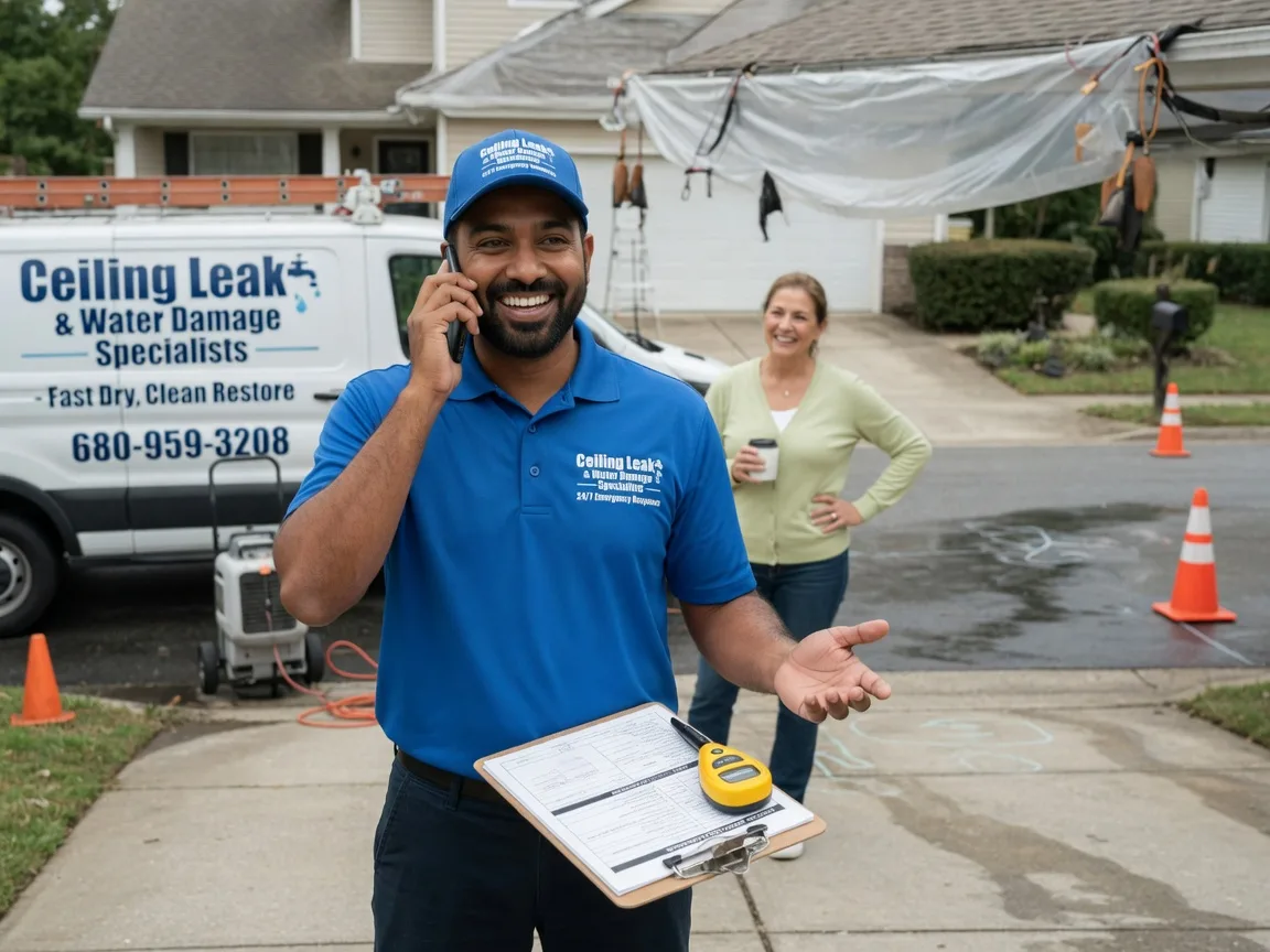 Ceiling Leak Cleanup Godley, TX FAQs